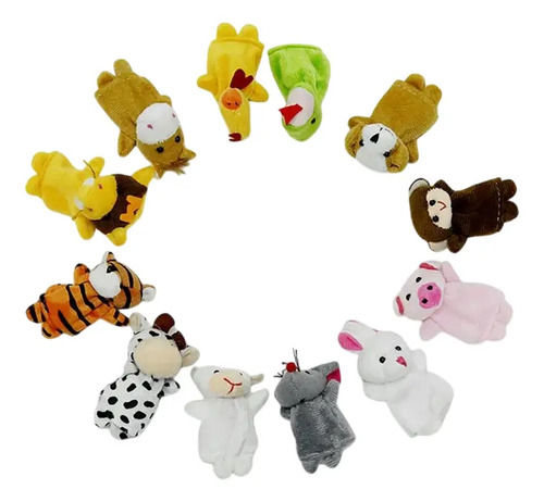 Pack 12 Titeres Dedo Signo Zodiaco Chino Animales Estimula — imagen 2 de 11