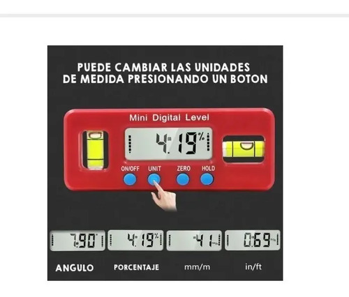 Nivel Digital Inclinometro Automatico Con Burbuja — imagen 4 de 9