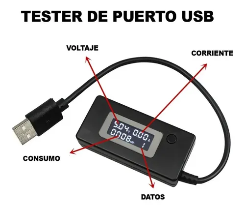 Tester Usb Doctor Probador De Equipos Voltaje Corriente Usb — imagen 5 de 5
