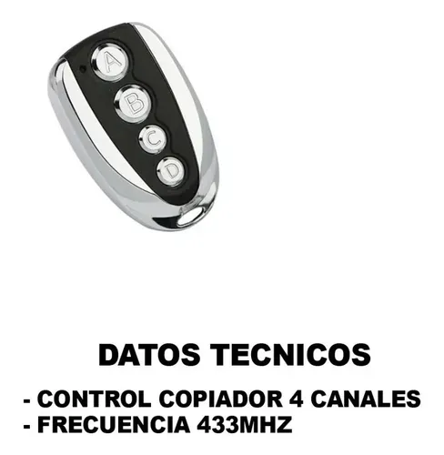 Control Duplicador 433mhz Para Puertas Y Controles Genérico — imagen 2 de 2