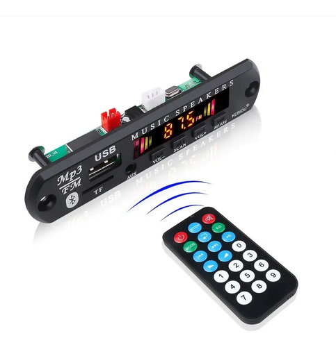 Modulo Mp3 Multifuncion Radio Fm Mp3 Bluetooth Memoria Aux — imagen 7 de 9