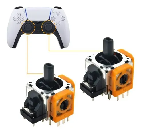 2 Repuestos Stick Joystick Control Ps5 Playstation Analogico — imagen 2 de 3
