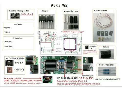 Kit Amplificador De Potencia Hf Lineal Ssb 70w Armar Yaesu — imagen 6 de 6