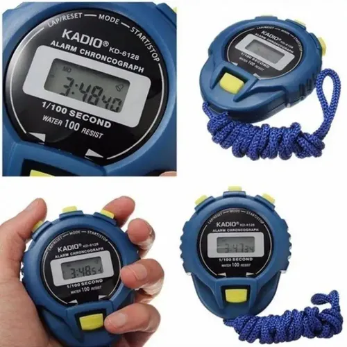 Cronómetro Digital Kadio Kd-6128 Azul — imagen 3 de 7
