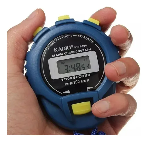 Cronómetro Digital Kadio Kd-6128 Azul — imagen 5 de 7