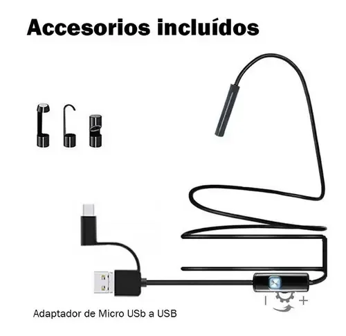Camara Endoscopica 1m Endoscopio Android Celular Pc Mac Agua — imagen 6 de 8