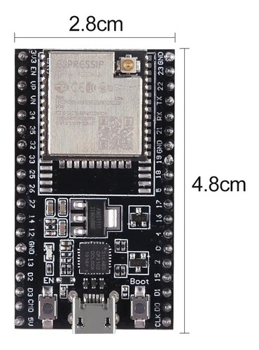 Esp32 Modelo U + Antena Externa Devkitc Wroom-32 Arduino — imagen 2 de 8
