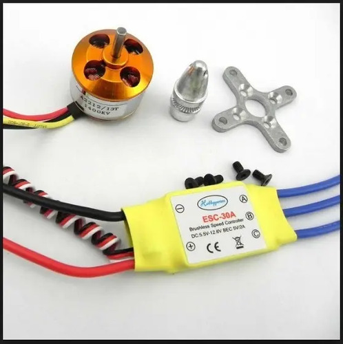 Motor Brushless 1400kv A2212 + Control Velocidad 30a Drone — imagen 2 de 4