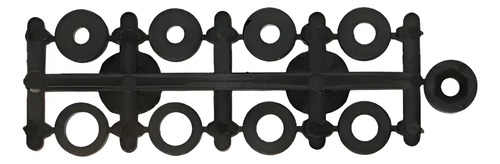 Set X2 Buje Centrador Plastico Helices Motor Aeromodelismo Negro