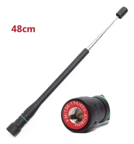 Antena Handy Telescopica Bibanda Vhf Uhf Varias Marcas Sma-m — imagen 5 de 6