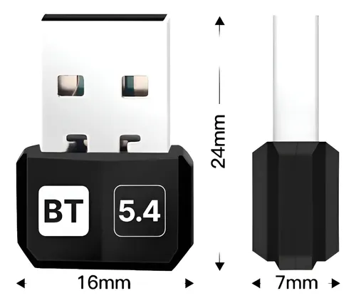 Adaptador Bluetooth 5.4 Usb Dual Función Conectar Tv Pc