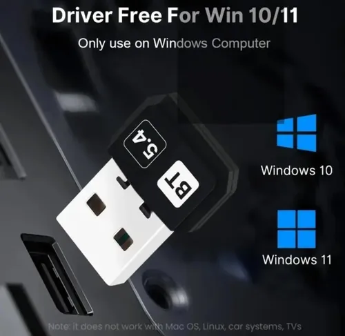 Adaptador Bluetooth 5.4 Usb Dual Función Conectar Tv Pc — imagen 2 de 4