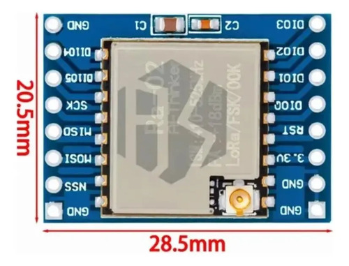 Placa Sx1278 Modulo Lora 433mhz Ra-02 Para Arduino Esp32 Iot — imagen 4 de 5