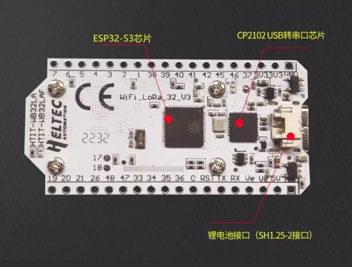 Lora 32 V3 Placa Desarrollo Display Sx1262 Esp32-s3 Antena — imagen 3 de 6