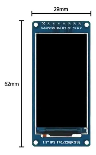 Pantalla 1.9 Pulgadas 170×320 St7789 Spi Arduino Esp32 — imagen 3 de 5