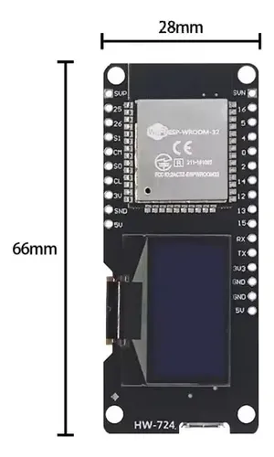 Placa Desarrollo Esp32 Wi-fi Oled Esp32 0,96  Wemos Cp2102 — imagen 5 de 6