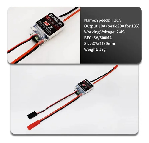 Controlador Variador De Velocidad Esc 10a Aeromodelismo — imagen 2 de 10