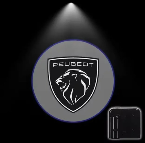 2 Luces Nuevo Logo Peugeot Luz Cortesia Auto A Pila Auto — imagen 2 de 8