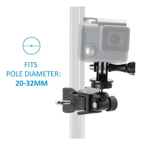 Soporte Para Cámara De Acción Compatible Gopro Insta360 Negro — imagen 3 de 5