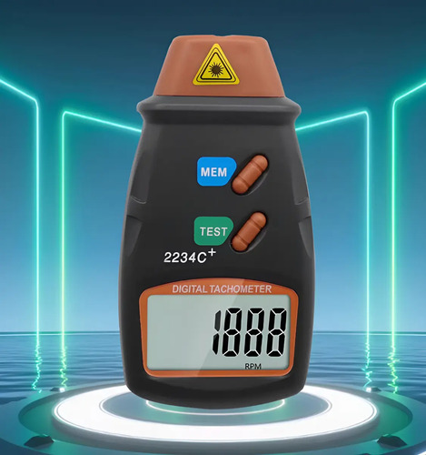 Tacómetro Digital Optico Medidor Rpm Vueltas Alta Precisión