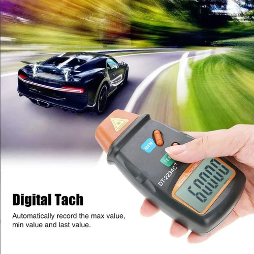 Tacómetro Digital Optico Medidor Rpm Vueltas Alta Precisión — imagen 8 de 10