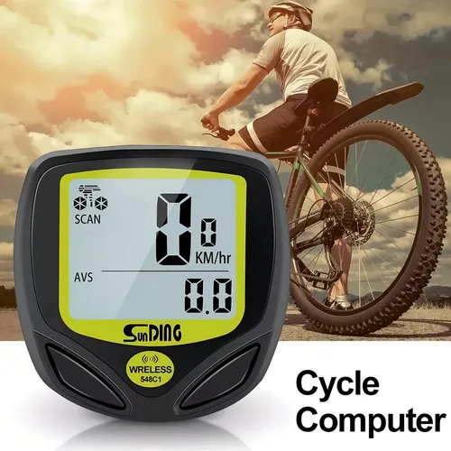 Velocímetro Inalámbrico Sunding Sd-548c Para Bicicleta 15 Funciones Negro — imagen 5 de 11