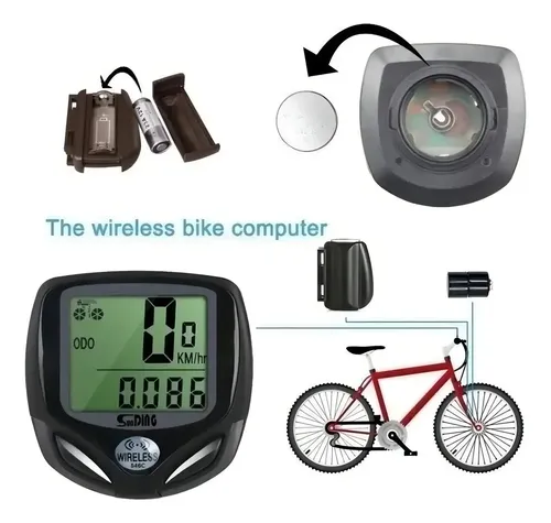 Velocímetro Inalámbrico Sunding Sd-548c Para Bicicleta 15 Funciones Negro — imagen 10 de 11