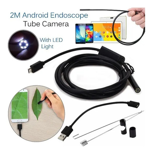 Cámara Endoscópica Ruffo Ip67 6 Led Microusb Pc Android 5m — imagen 4 de 6