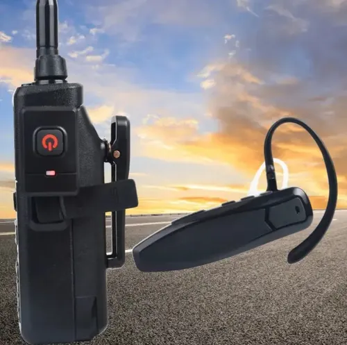 Microfono Ptt Con Auricular Inalambrico Para Handy Baofeng — imagen 5 de 8