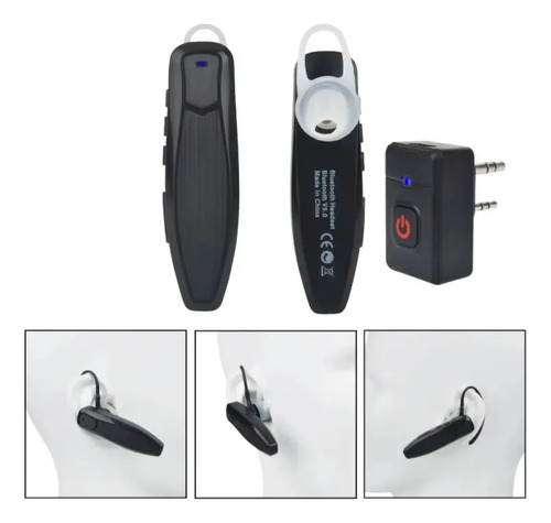 Microfono Ptt Con Auricular Inalambrico Para Handy Baofeng — imagen 7 de 8