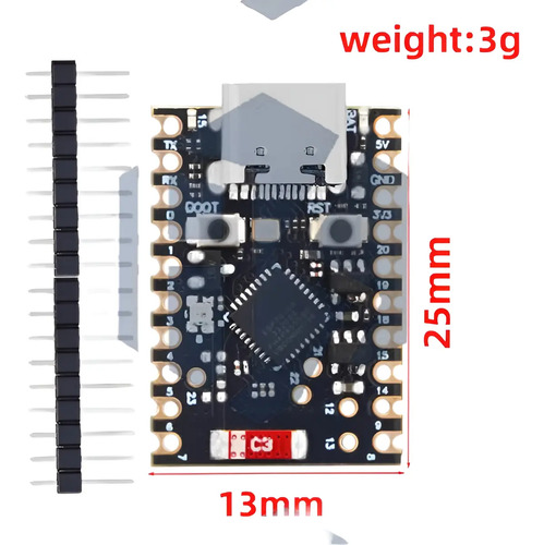 Esp32 C6 Super Mini Placa De Desarrollo Iot Wifi Bluetooth — imagen 2 de 3