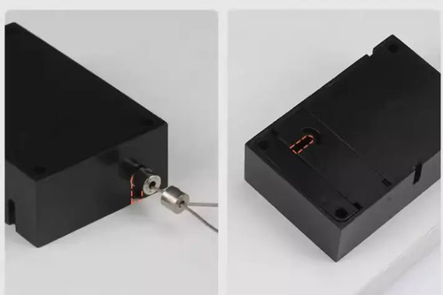 Cable Retractil Seguridad Acero 1m Para Asegurar Productos Negro — imagen 2 de 8