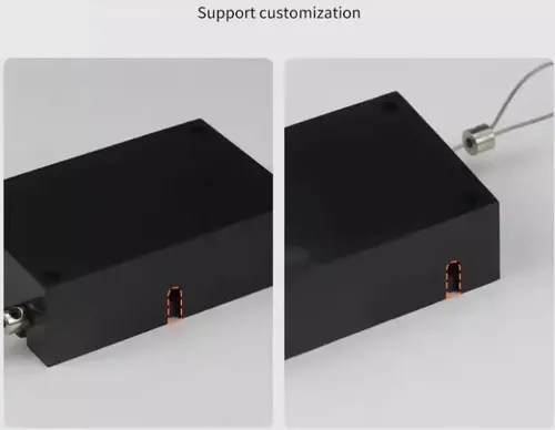 Cable Retractil Seguridad Acero 1m Para Asegurar Productos Negro — imagen 6 de 8