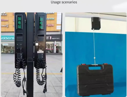 Cable Retractil Seguridad Acero 1m Para Asegurar Productos Negro — imagen 8 de 8