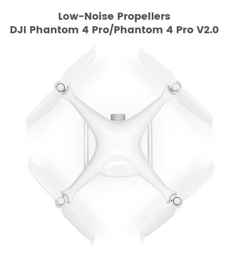 4 Helices Para Drone Dji Phantom 4 Pro Y Compatibles Blanco — imagen 3 de 4