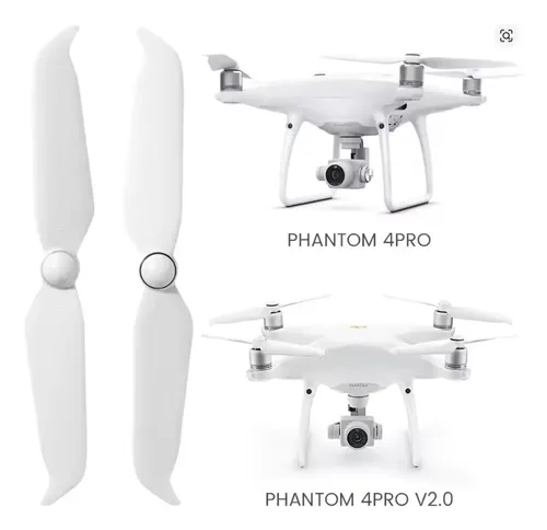 4 Helices Para Drone Dji Phantom 4 Pro Y Compatibles Blanco — imagen 4 de 4