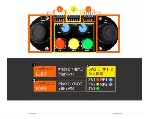 Modulo De Joystick Con Botones Y Potenciometros Para Arduino — imagen 2 de 4