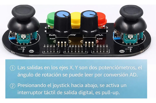 Modulo De Joystick Con Botones Y Potenciometros Para Arduino — imagen 4 de 4