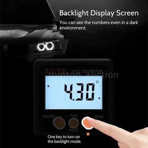 Inclinómetro Digital Aluminio K6t2 Imán Pantalla Lcd Carpintería — imagen 3 de 3