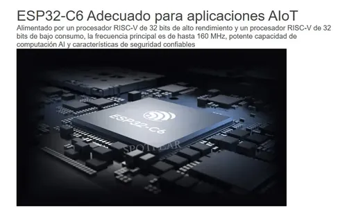 Esp32 C6 Placa De Desarrollo Pantalla 1,47  Wifi 6 Diy Iot — imagen 5 de 9