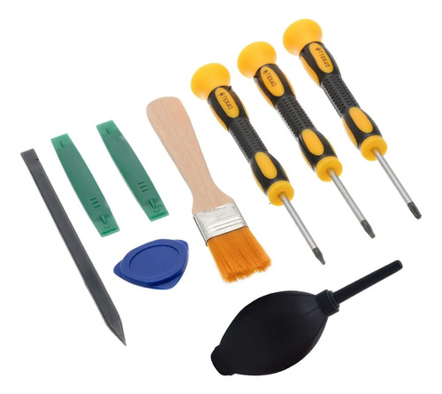 Kit Destornilladores + Soplador Reparar Ps3 Ps4 Xbox Joystic