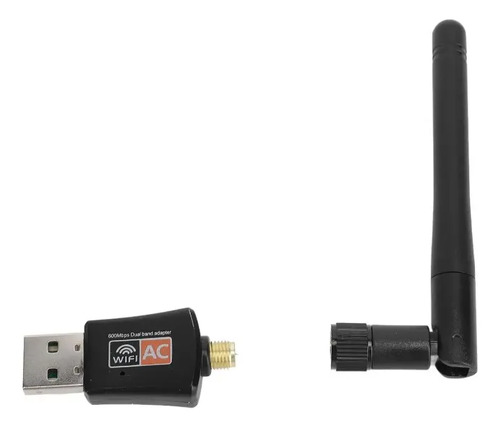 Adaptador Wifi Usb De 2.4g/5g Dongle 600mbps Red Inalambrica — imagen 6 de 8