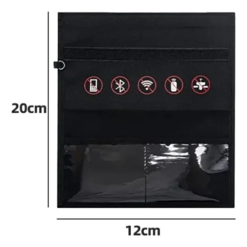 Bolsa De Seguridad Anti Hackeo Robos Bloqueo Señal Celular Negro Chica 12x27cm — imagen 5 de 6