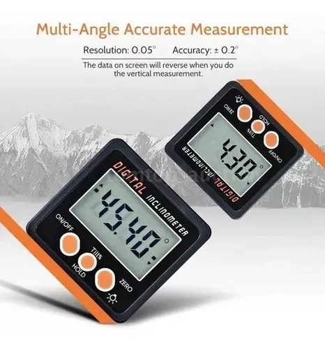 Inclinómetro Digital Aluminio K6t2 Imán Pantalla Lcd Carpintería — imagen 2 de 3