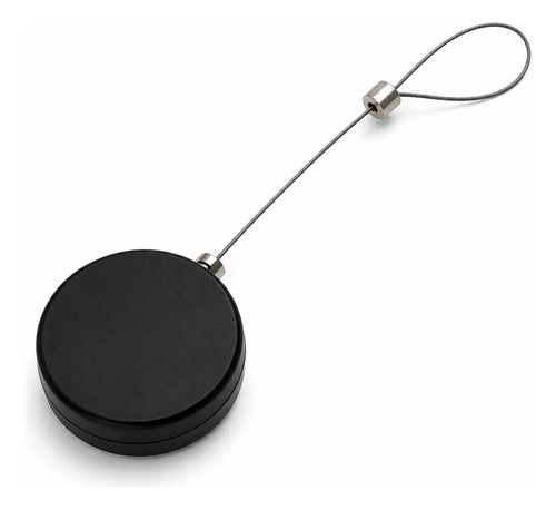 Cable Retractil Seguridad Acero 1 Metro Celular Reloj Auricu Negro