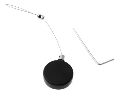 Cable Retractil Seguridad Acero 1 Metro Celular Reloj Auricu Negro — imagen 2 de 10