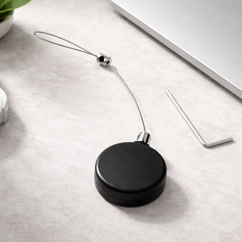 Cable Retractil Seguridad Acero 1 Metro Celular Reloj Auricu Negro — imagen 8 de 10