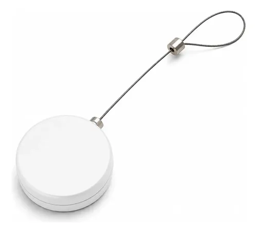 Cable Retractil Seguridad Acero 1 Metro Celular Reloj Auricu Blanco