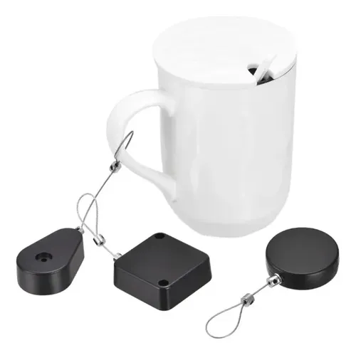 Cable Retractil Seguridad Acero 1 Metro Celular Reloj Auricu Blanco — imagen 5 de 8