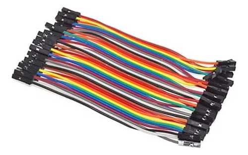 Cables Dupont 15cm X40 Arduino Protoboard Robotica Hembra Multicolor — imagen 2 de 3